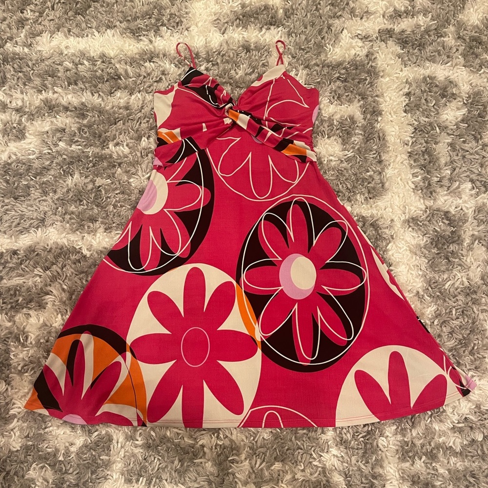 Y2K Retro Floral Dress